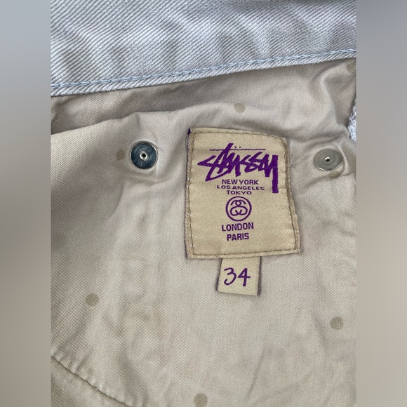 STUSSY DELUXE mens 5 pocket khaki jean - Picture 9 of 9
